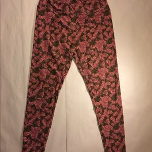 LuLaRoe Tall & Curvy Floral Leggings Cute & Comfy